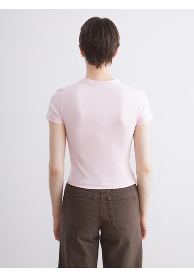 Lcw Vision Pembe Bisiklet Yaka Kadın Body
