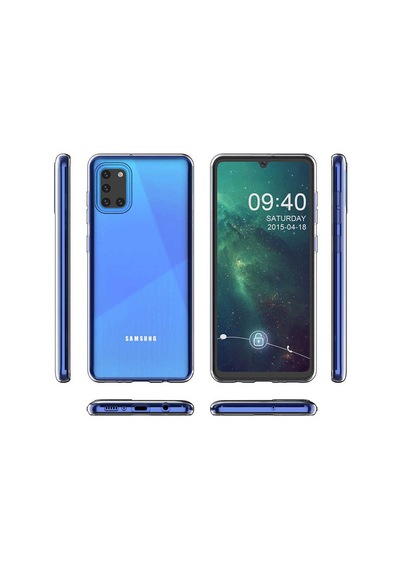Samsung Galaxy Uyumlu A31 Kılıf Lüx Şeffaf Silikon Kılıf