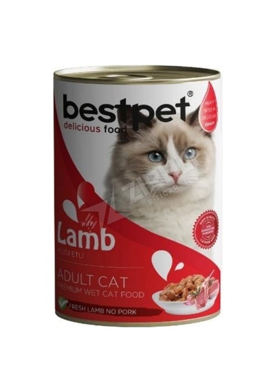 2 Adet Bestpet Kuzu Etli Yetişkin Kedi Konservesi 400 Gr
