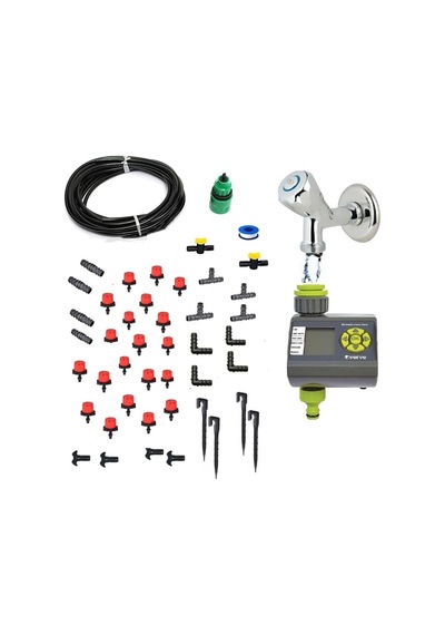 Depolife Verve Elektronik Bahçe Sulama Sistemi 20 Metre Damlalama Sulama Sistemi Ve Ekleme Parçalı Set Sku: Smgstka6493f0469