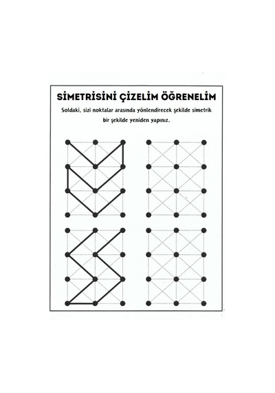 Çocuklar İçin Simetri Eğitim Kitabı Simetri Öğreten Kitap