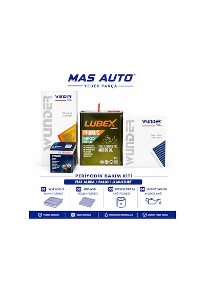 Fiat Albea 1.3 Multijet / Fiat Palio 1.3 Multijet Periyodik Bakım Seti