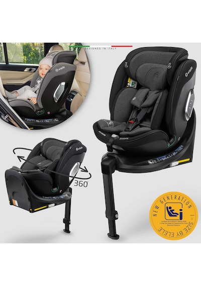 Elele Stradafix 360 Dönen I-size Oto Koltuğu İsofix 40-150 Cm 0-36 Kg Siyah