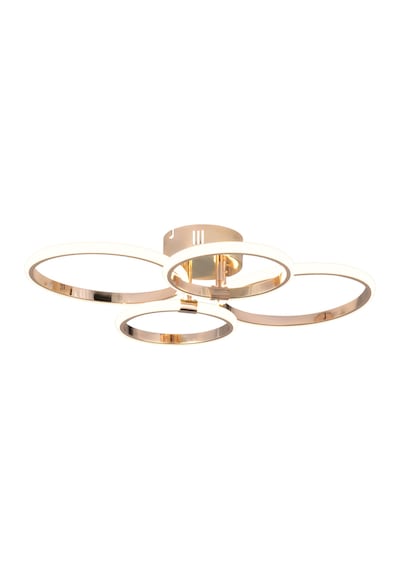 Pl 02 4 Model Gold 3 Renkli Salon Ve Oturma Odası İçin İdeal Alüminyum Avize, 60x10 Gold