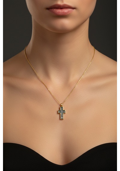 G&a Jewels - Kutsal Gücün Sembolü - 925 Ayar Oksitli Yaldız Altın Kaplama Gümüş Kolye Altın - Gümüş G&a Jewels - Kutsal Gücün Sembolü - 925 Ayar Oksitli Yaldız Altın Kaplama Gümüş Kolye Altın - Gümüş