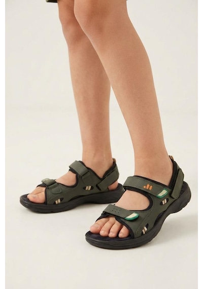 Minican Kids Kn-1600-26y Erkek Çocuk Ortopedik Sandalet Haki