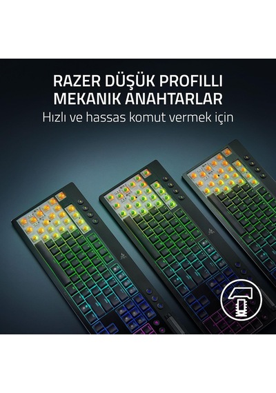Razer Blackwidow V4 Düşük Profilli Hyperspeed - Kablosuz Düşük Pr
