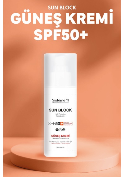 Sisteme 11 Sun Block Güneş Kremi 75 Ml