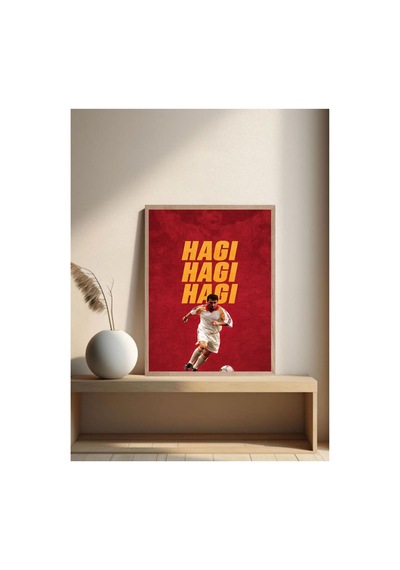 Hagı Poster Tek Parça Doğal Ahşap Çerçeveli Tablo Çok Renkli - 842066871 Çok Renkli