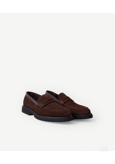 Yargıcı Süet Klasik Loafer 26keay4009x 003 Kahverengi