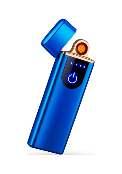 Büro Ev Ofis Kamp Keyfi İçin Dokunmatik Alevsiz Usb Şarjlı Çakmak