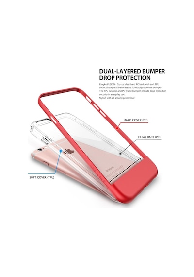 Ringke Frame Apple Uyumlu iPhone 6s/ 6 İle Çerçeveli Bumper Kılıf Ocean Blue