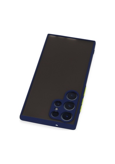 Samsung Galaxy Uyumlu   S22 Ultra Kılıf Montreal Silikon Kapak - Lacivert