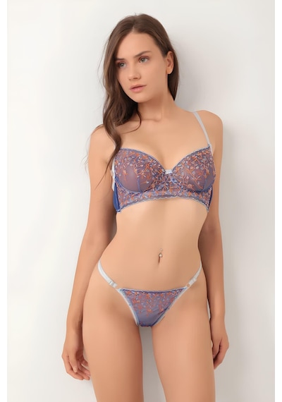 Çiçekli Balenli Bralet Takımı Love Secret 1008 001