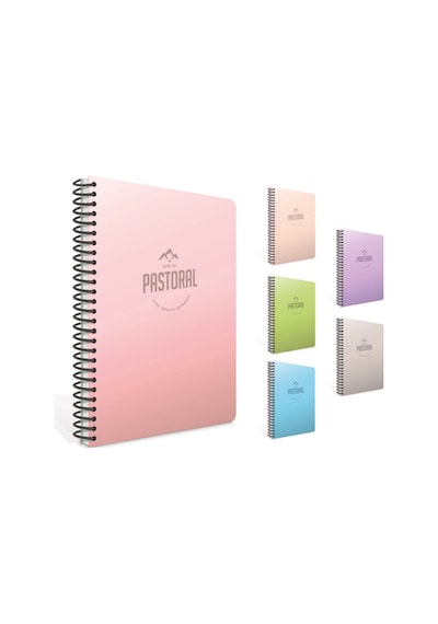 Gıpta Pastoral A4 120 Yaprak Kareli Spiralli Pp Plastik Kapak Defter 1 Adet