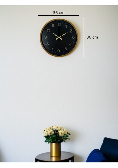 36 Cm Kahverengi Standart Duvar Saati Çok Renkli 19154315
