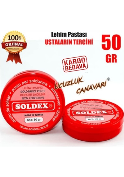 Lehim Pastası Soldex 50Gr