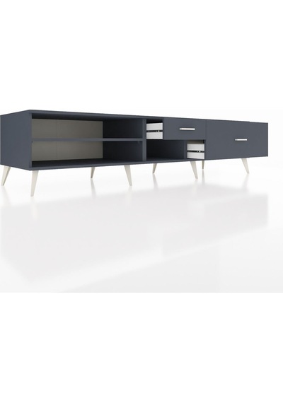 Kronos Tv Ünitesi Tek Raflı 2 Çekmeceli 220x59x51 Antrasit-antrasit Antrasıt/antrasıt - Antrasıt Kronos Tv Ünitesi Tek Raflı 2 Çekmeceli 220x59x51 Antrasit-antrasit Antrasıt/antrasıt - Antrasıt