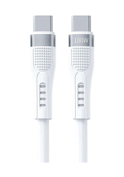 100w Type-c To Type-c Hızlı Şarj Ve Data Kablosu 1.3m Beyaz Az-b03a 100w Type-c To Type-c Beya Standart