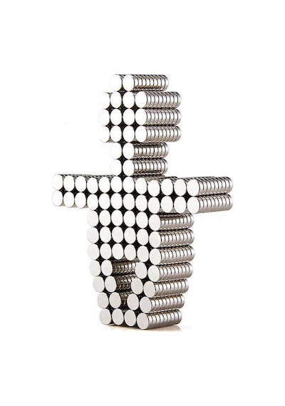 Dünya Magnet 200 Adet 6mm X 2mm Yuvarlak Güçlü Neodyum Mıknatıs Magnet