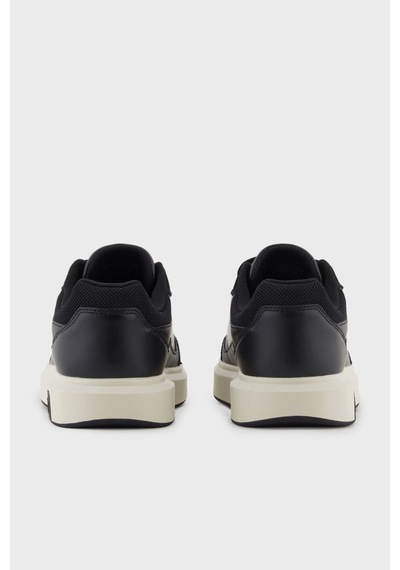 Armani Exchange Erkek Ayakkabı Xm001720 Af17529 Mc024 Siyah-beyaz Siyah-beyaz