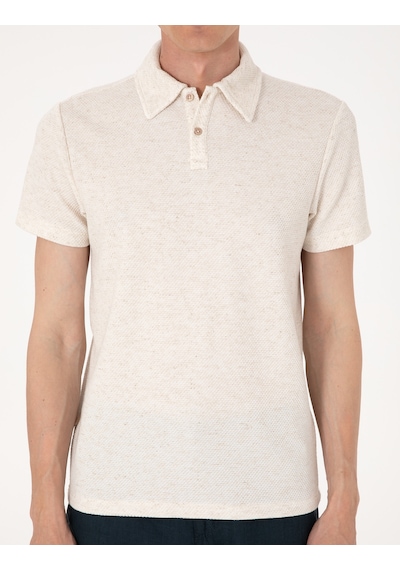 Pierre Cardin Erkek Bej Tişört 50303867-vr011 Bej