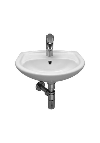 Serel Tek Lavabo Batarya Banklı 35x45 Cm Beyaz - 2741dss000 Diğer