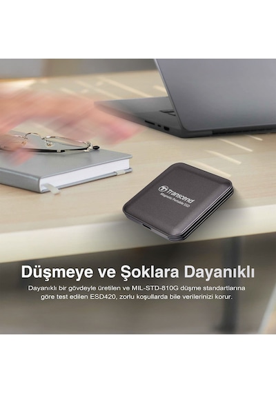 Transcend Ts1tesd420g 1tb, Usb,type C, 20gbps, 2000mb/s Magsafe Taşınabilir Harici Ssd - Gold