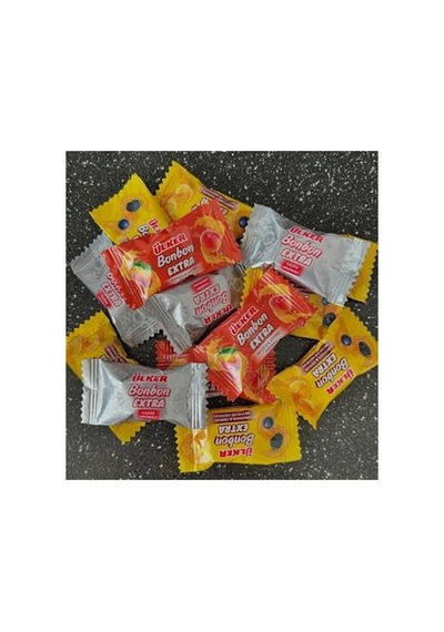 Ülker Extra Bonbon Karışık Şekerleme 1 Kg. Mango & Şeftali, Gazoz, Limonata & Orman Meyveleri