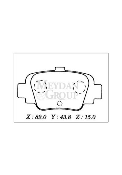Nıssan Mıcra K11 93/97 Arka Fren Balatası Disk 89x43,8x15 Daıwa - Fren Ve Ekipmanları