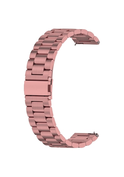 Caseonn Realme Watch 3 Pro Kordon Paslanmaz Çelik Metal Kayış Rose Pink