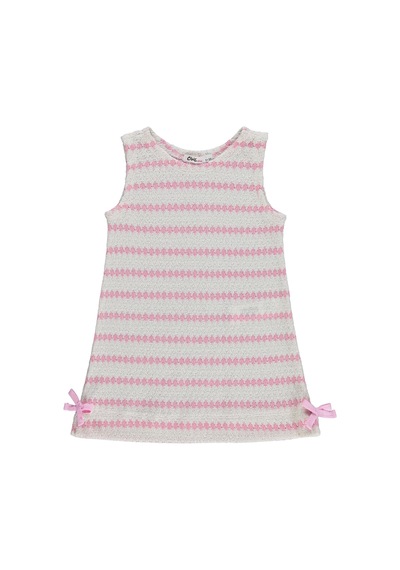 Civil Girls Fiyonklu 2-5 Yaş Elbise - Pembe Koyu Pembe