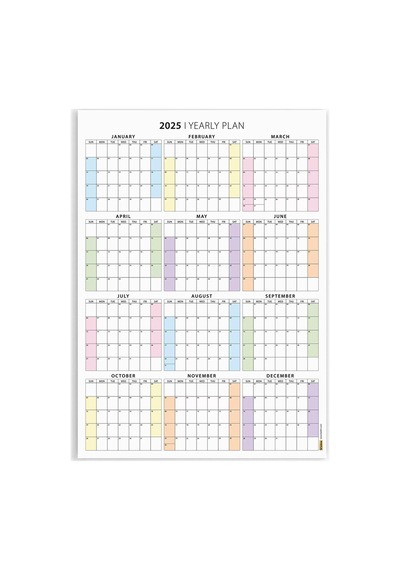 Amerikan Standardı 2027 Yıllık Planlayıcı Duvar Takvimi, United States Calendar