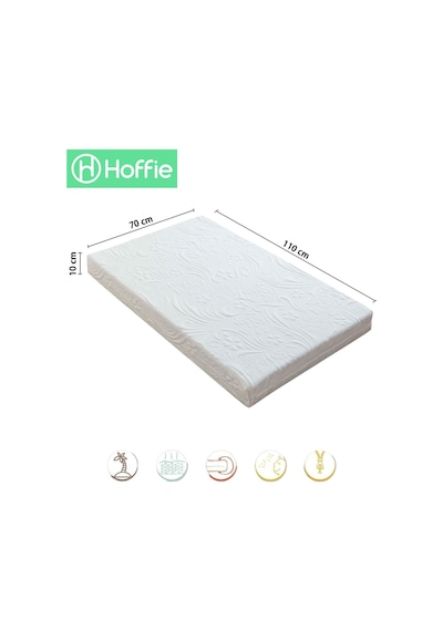 70x110 10 Cm Premium Bebek Yatağı Ortopedik İşbir Park Beşik Park Yatak Yatağı Çantalı 70x110cm Beyaz