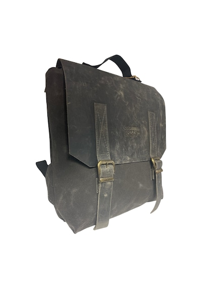 Old Cotton Cargo Vintage Kanvas Su Geçirmez Design Unisex Laptop Bölmeli Gezi Okul Seyahat Kamp Sırt Çantası 29x35cm Gri - Siyah Old Cotton Cargo Vintage Kanvas Su Geçirmez Design Unisex Laptop Bölmeli Gezi Okul Seyahat Kamp Sırt Çantası 29x35cm Gri - Siyah