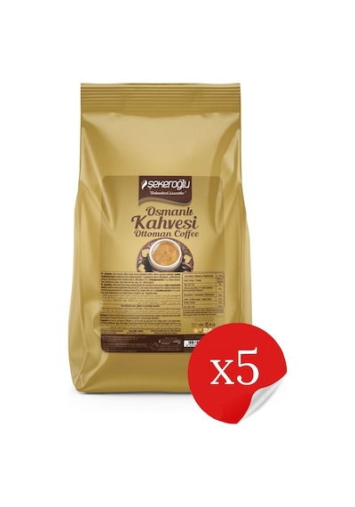 Şekeroğlu Osmanlı Kahvesi Toz 5 x 1 KG