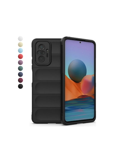 FitCase Xiaomi Redmi Note 10 Pro Optimum Lens Çerçeveli Silikon Kılıf