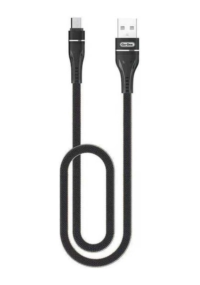 Go Des GD-UC530 Micro USB Kablo 2.4A Hızlı Şarj Kablosu 2 metre Data Kablo Naylon Örgü ZORE-258901
