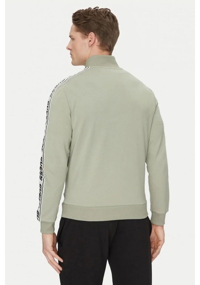 Guess Erkek Fermuarlı Sweatshirt Haki