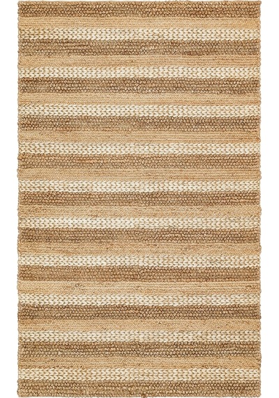 Eko Halı Netra S-1410 Natural Xw Farklı Örgü Dokusuna Sahip El Dokuma Naturel Jüt Hasır Halı - 170X240