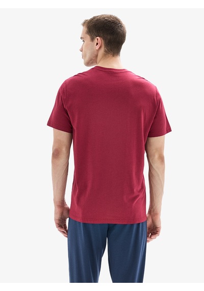 Erkek 3lü Pijama Takımı 40878 - Bordo Bordo