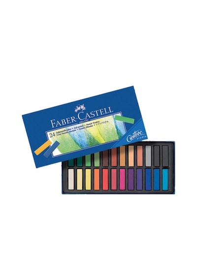 Faber-Castell Creative Studio Toz (Soft) Pastel Boya 24 Renk Yarım Boy