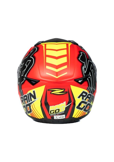 Zeus ZS-811A Al31 Matt Red Fluo Yellow Kapalı Kask