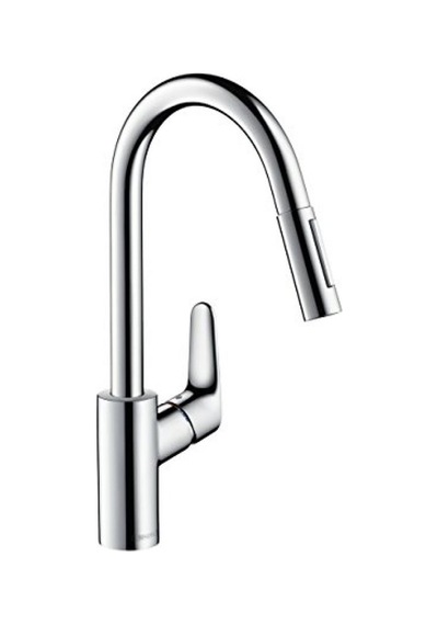 Hansgrohe Focus E2 240 Pull-Out Tek Kollu Evye Bataryası