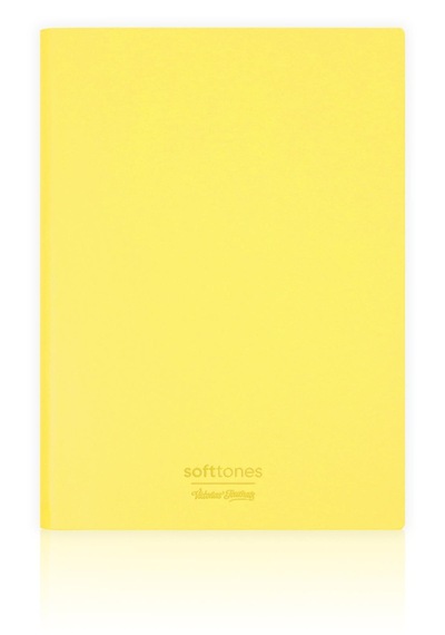 Vj 124-1023 Softtons Esnek Kapak Defter B5 80 Gr. Krem 128 Yp. Çizgili Sarı Çeşitli Renk Ve Desen