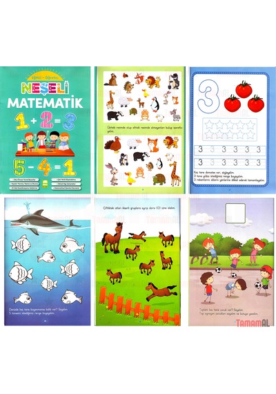 Neşeli Matematik Eğitici ve Öğretici Çizgi Alıştırmaları