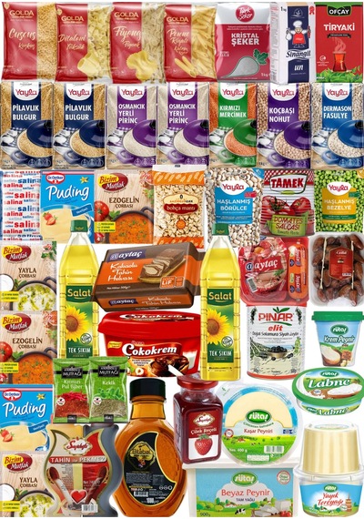 Mega Kumanya Erzak Kolisi Sütaş Sahur Paketi Lüks Koli Kahvaltı Paketi