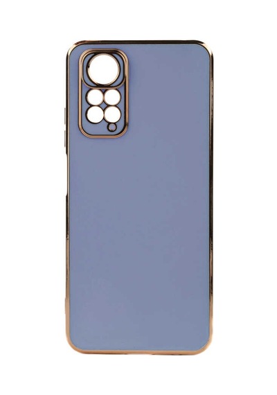 Noktaks - Redmi Note 11s Global Uyumlu Kılıf Kenarları Parlak Altın Renkli Silikon Bark Kapak - Koyu Yeşil - T23058