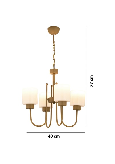 Sorrento Eskitme 4'lü Bardak Camlı Avize