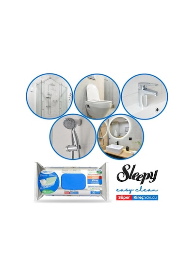 Sleepy Easy Clean Süper Kireç Sökücü Temizlik Havlusu - 30 Yaprak